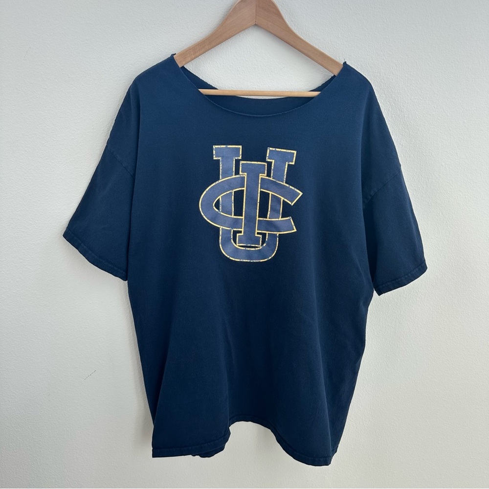University of California Irvine UCI off-the-shoulder graphic tee